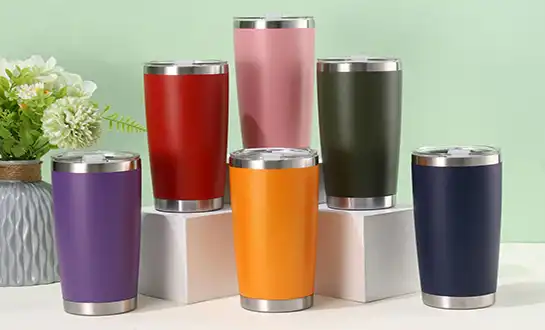 Reusable Stainless Tumblers Wholesale Hot Cold Retail Drinkware